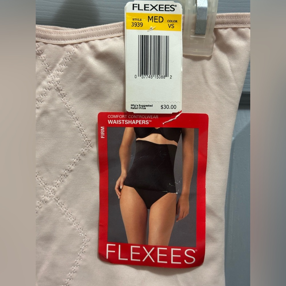 NEW Flexees ComfortControl WaistShapers Size Medium Nude/ Beige - Picture 3 of 8
